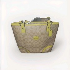 Coach Yellow Trimmed Purse