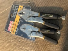 Vintage Craftsman 2 Piece Professional Locking Pliers Set 45712 7 10 Usa
