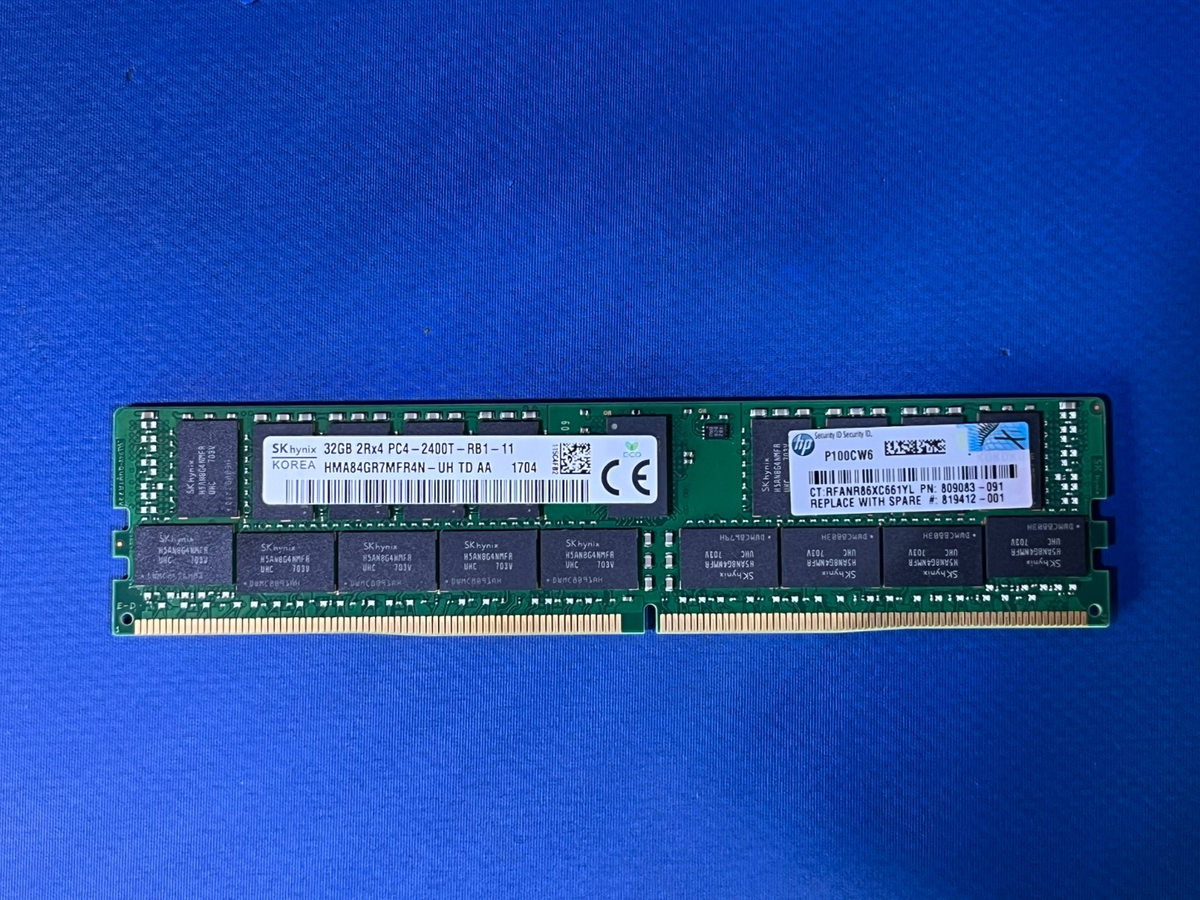 SK hynix 32GB ECC Server RAM 2Rx4 PC4-2400T-RB1-11 DDR4