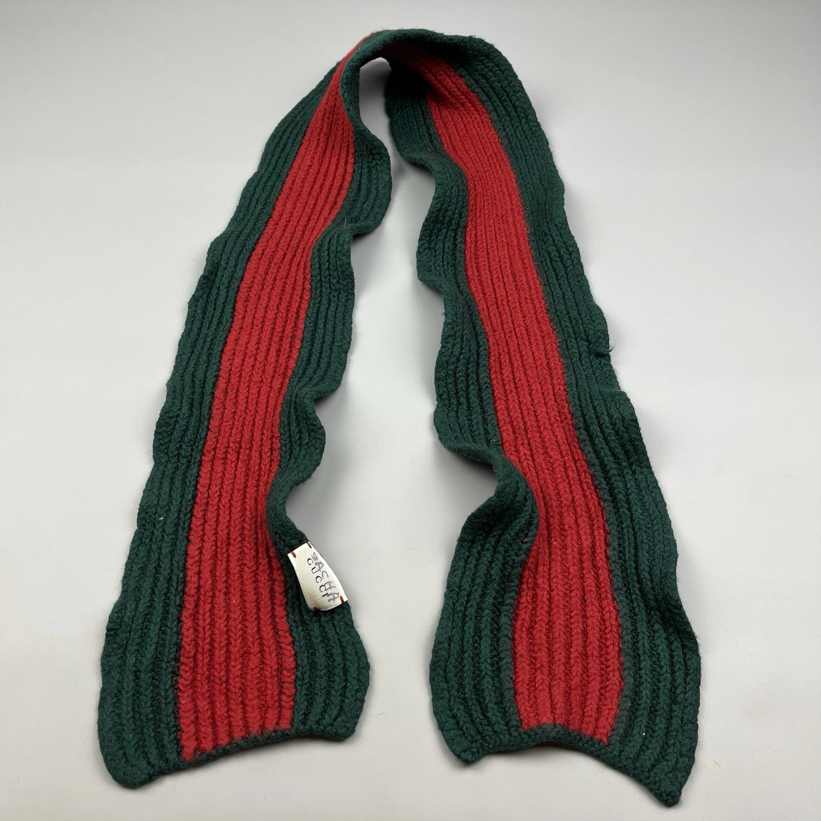 Foulard enfant Gucci rouge/vert en laine