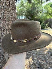 Dorfman Pacific Scala Classics Hat 100 Wool Felt, Olive Brown, Size M