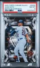 2025 TOPPS CHROME BLACK DEPTH OF DARKNESS #DOD8 JUAN SOTO PSA 8