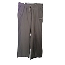 Vintage 2005 Nike Y2K Brown Wide Leg Track Pants Women Large Sportswear Baggy