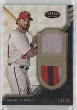 2018 Topps Tier One Relics 14/25 Daniel Murphy #T1DR-DM Dual Patch 5w7
