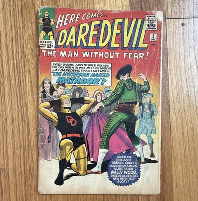 Marvel Comics Daredevil #5 Silver Age Matador Wally Wood Writer/Cover