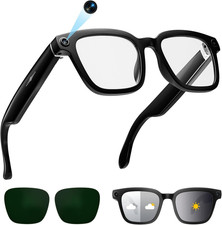 AI Smart Glasses with Camera, 1080P Video Recording Glasses, 8MP Camera Glasses,