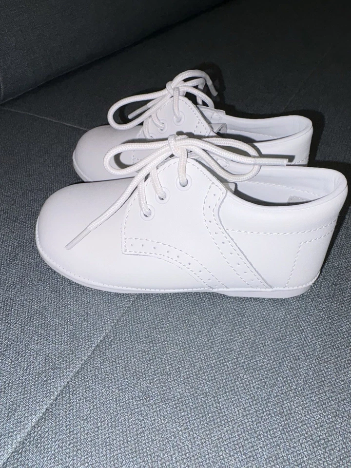Angel Garment Igirldress Toddler Boys Christening Shoes 7C White - Image 3 of 4