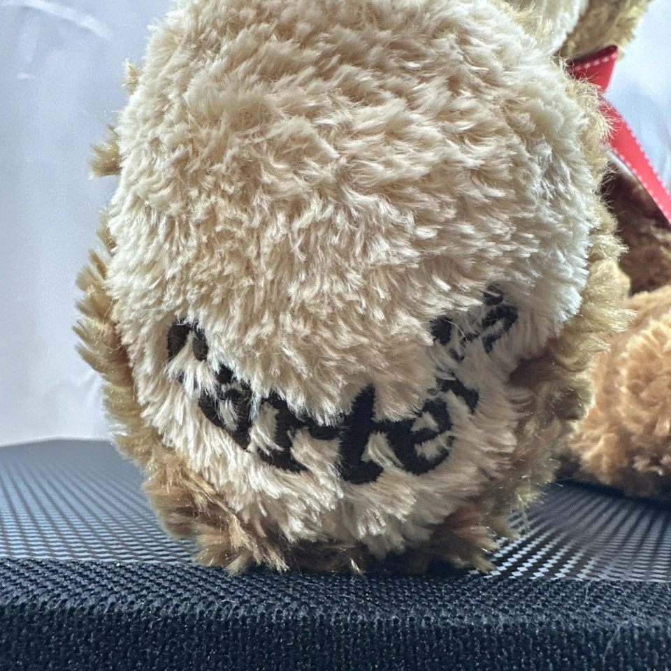 Pelúcia de pelúcia Carters Classics ursinho de pelúcia 19 polegadas fita vermelha Prestige Toy Co #45384 - Imagem 3 de 4