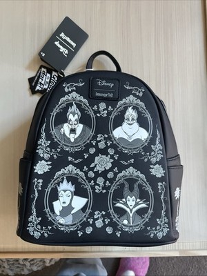 DISNEY LOUNGEFLY VILLAINS GLOW REVEAL BACKPACK NEW WITH TAG