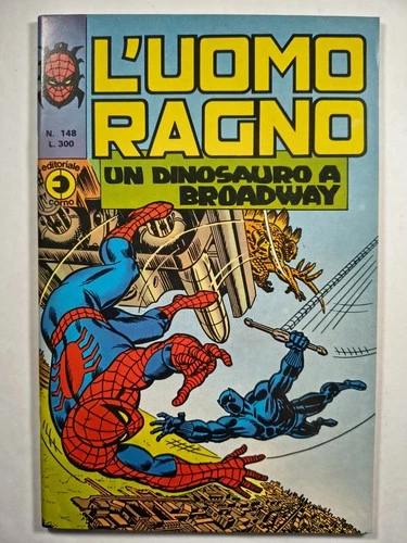 🔵 L'uomo Ragno #148/Marvel Team-Up #29 VF, Italian Reprint 1975, Black Panther