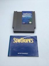 B6 Star Tropics NES Cartridge, Manual, & Letter Tested Working Nintendo