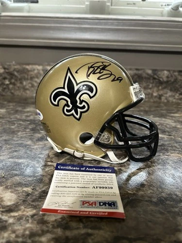 Drew Brees Signed Mini Helmet NFL New Orleans Saints PSA COA