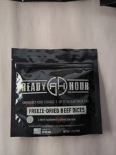 Freeze-Dried Diced Beef 2 serving Single Pouch 30-Yr. Shelf-Life Emergency Food