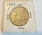 1947-P WALKING LIBERTY HALF-DOLLAR , BRILLIANT