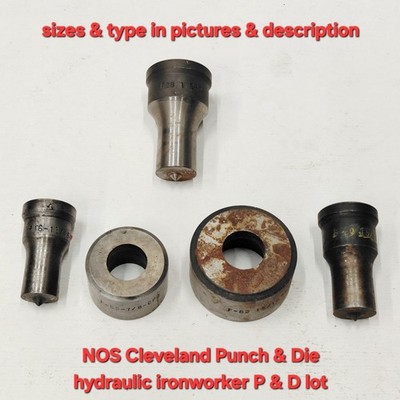 Hydraulic Ironworker Punch & Die Sets, CPD for Edwards, Piranha, Metal Muncher