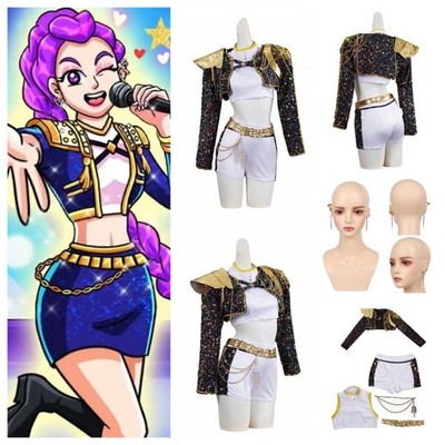 Kinder Mädchen Rumi Korean superstar Cosplay Kostüm Earrings Halloween Party set
