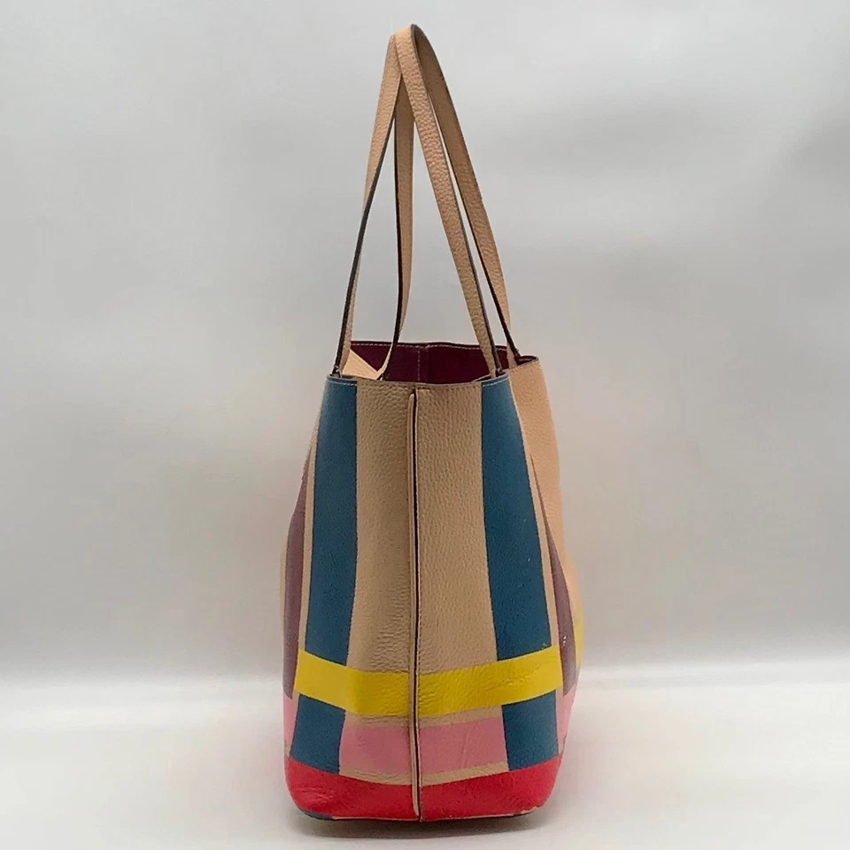 Tory Burch Colorful Striped Perry Tote Bag - Image 4 of 4