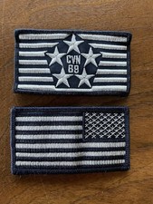 USS  Dwight D.Eisenhower (CVN-69) Shoulder Patch & American Flag Set
