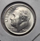 1947-S CH BU Silver Roosevelt Dime (DBU 4)