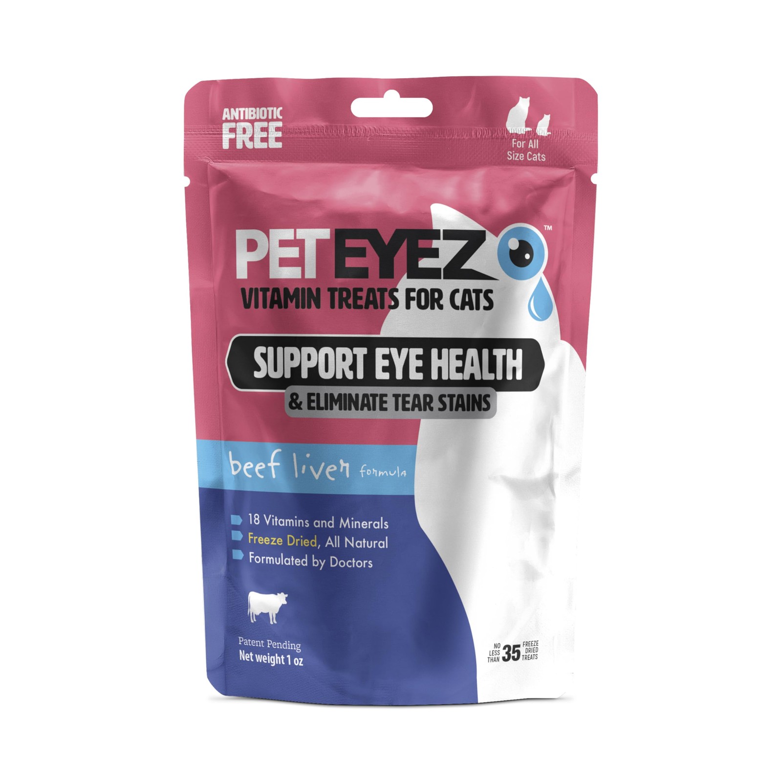 All Natural Cat Treats Eye Health Relief Grain Free Multivitamin 1 Ounce