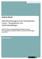 Andreas Brand | Arbeitsbeziehungen In Der EuropäIschen Union - Perspektiven...