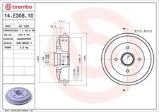 Tambour de frein Citroen C6