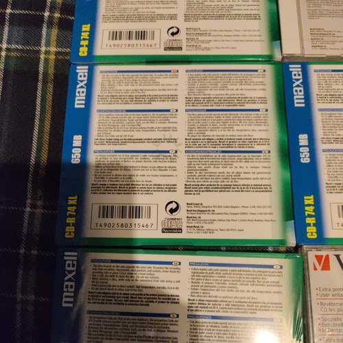 4 Maxell CD-R 74XL 650MB, 1 Verbatim cd-r 650 mb y 1 Maxell cd-r 80xl-s 700 mb - Imagen 10 de 14