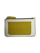 MARNI Card Case Leather YLW Plain Women's