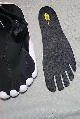 Vibram Fivefingers V NEOP Mens 11.5 to 12 Black White 21M9601 Outdoor EU 46 Vibram Fivefingers V-NEOP Black/White Men main image 4