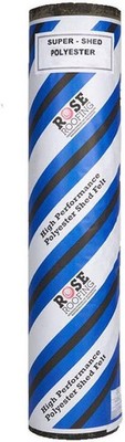 Schwarz Schwerlastschuppen Dachpappe Filz 25 Jahre Lebenserwartung 5m x 1m (schwarz)