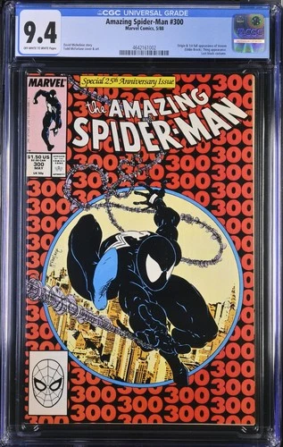 Amazing Spider-Man #300 CGC 9.4 Incredible Looking Book! 1st App of Venom 1988