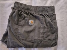 Carhartt Force Gray Men's Cargo Pants XL Ripstop Straight Leg Pockets Workwear