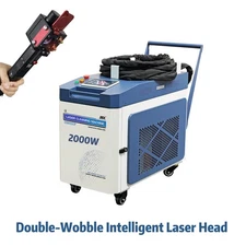 SFX LASER SLC 2000W Laser Cleaner Double Wobble Laser Head Remove Rust Oil Paint