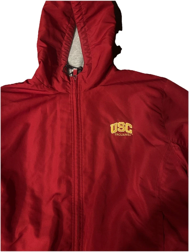 Cortavientos con Cremallera USC Trojans De Colección | Chaqueta Retro de Atletismo Universitario Foto 3 de 3