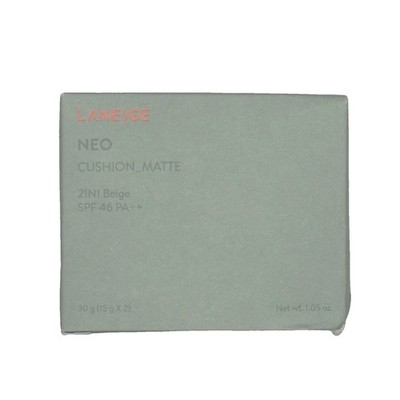 NEW Laneige Neo Cushion Matte SPF46 PA++ 21N1 Beige Foundation 30g Unused