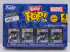 Funko Bitty Pop Marvel Spider-man Chase Ed. 4Pk Venom, Spider-man Stealth Suit +