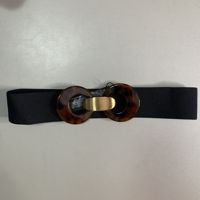 ZARA Stretchable Elastic Waist Belt With Gold Lock In