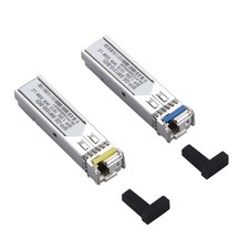 1 Pair 3KM Single-Mode Fiber SMF LC Simplex Connector SFP Transceiver Module g