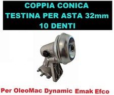 10 denti- asta Ø 32mm Coppia Conica Decespugliatore Oleomac Dynamic Emak Efco