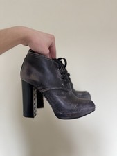 Very Crazy Avant Garde Design Diesel Distress Heeled shoes Y2K Streetwear