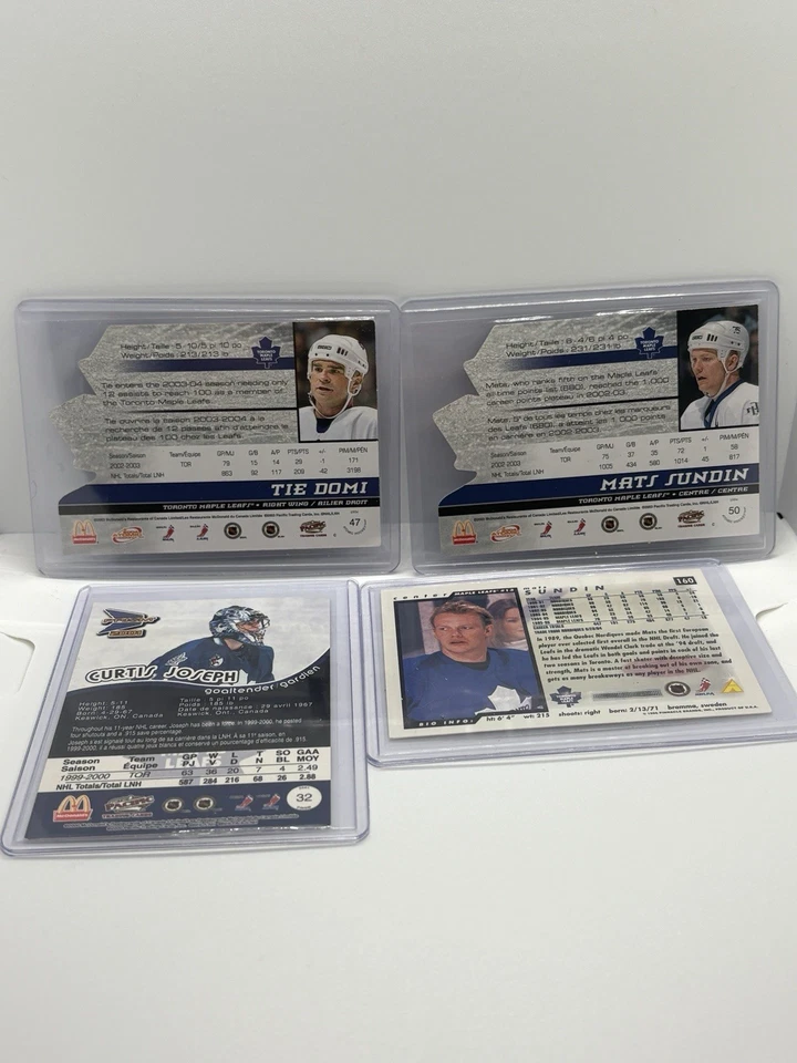 Toronto Maple Leafs Lot – Domi, Sundin & Cujo – 2004 Atomic + Prism Cards NM - Image 2 of 4