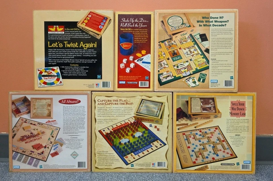 Nastalgia Game Series Lot Monopoly Stratego Scrabble Clue Twister Yahtzee Risk - Image 3 of 4