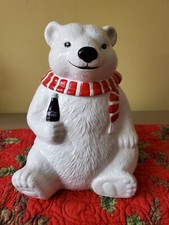 Vintage 1996 Coca-Cola Polar Bear Cookie Jar