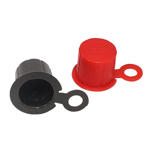 Top Post Plastic Battery Caps- One Red and One Black per set- Protects Terminals - Picture 2 of 9