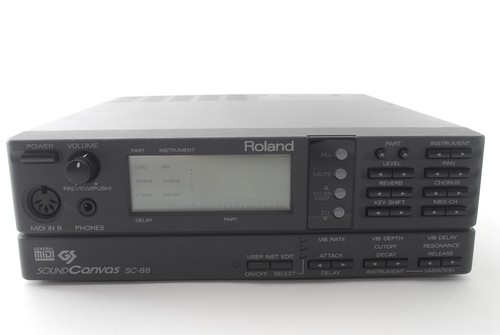 Roland Sound Canvas SC-88 MIDI Sound Module SYNTHESIZER From JAPAN!!!