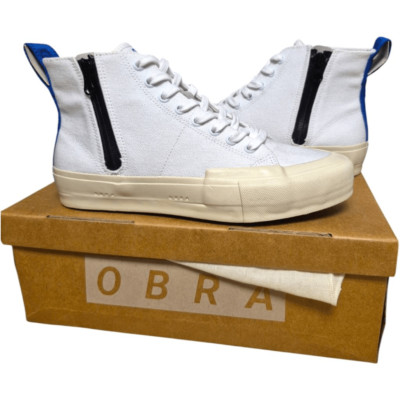 Terra Canvas High Full Cap - White/Off White/Obra Blue Sz US M7.5 Eu 40.5