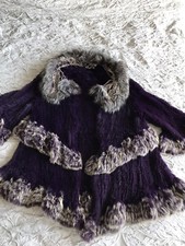 New Real Fur Poncho / Coat Size M/l