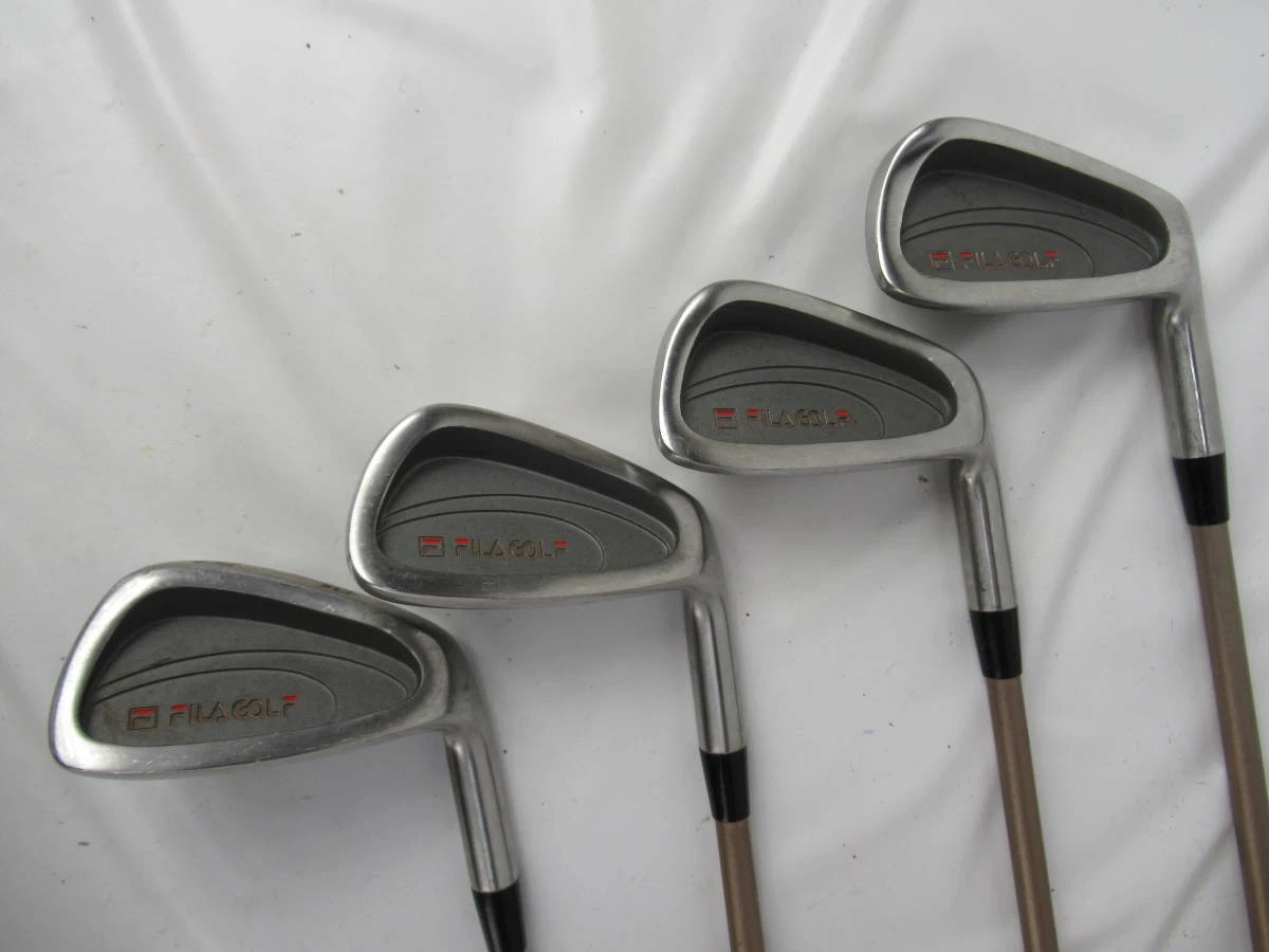 FILA Fila Fila Golf Ladies Iron 5. 7. 9.P S 4 piece set Genuine Carbon Shaft
