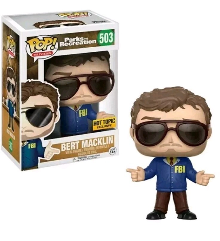 Funko Pop TV: Parks and Rec - BURT MACKLIN #503 - Hot Topic Exclusive 