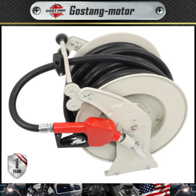 Retractable Fuel Diesel Hose Reel 3/4'' x 66' Spring Driven Auto Swivel Rewind